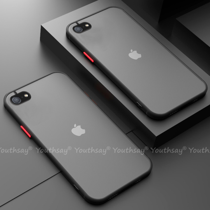 Tech Accessories Apple - Casing silikon Matte karet transparan, sarung