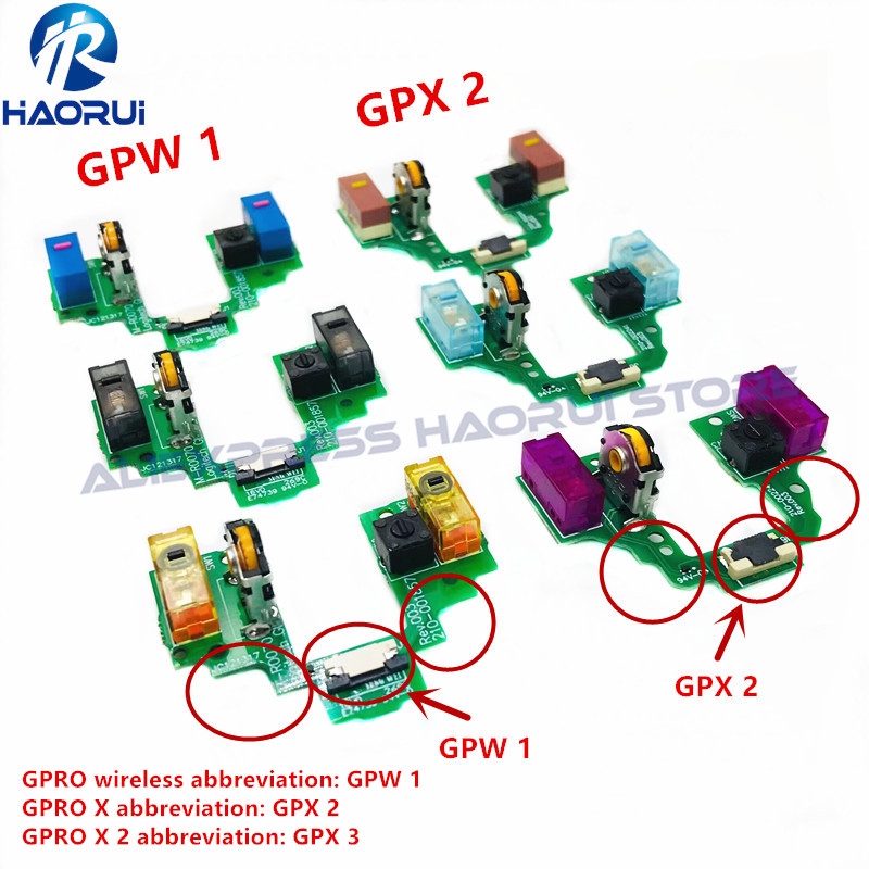 Tech Acc - Tombol papan kunci Mouse PCB untuk