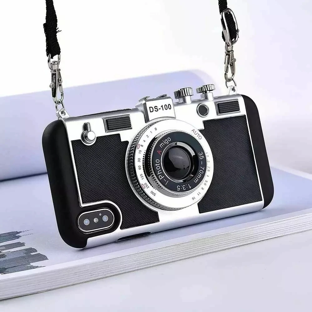 Tech Accessories Apple - Casing Desain Kamera Retro 3D Emily
