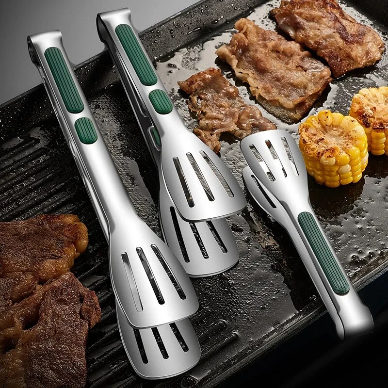 Hi Tech Kitchen Accessories - 1 buah penjepit makanan baja tahan