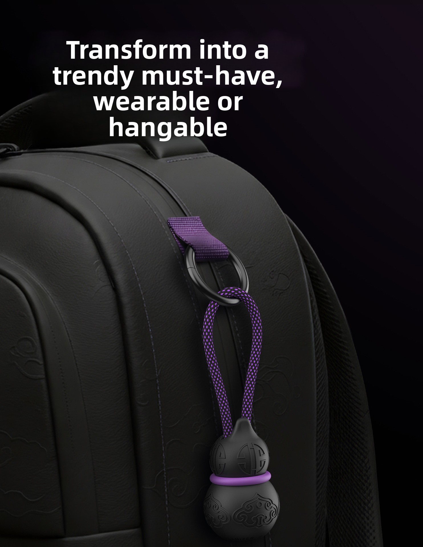 Tech Keychain Accessories - Gantungan Kunci Pengatur Kabel Portabel, Penyangga