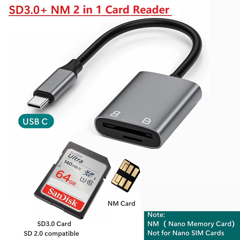 Type C Multiport Adapter - Pembaca Kartu Memori Nano Tipe C