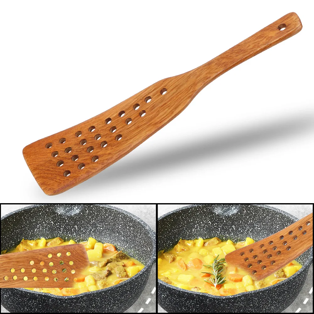 Spatula Kayu Anti Lengket untu - Hi Tech Kitchen Accessories ulasan dan harga