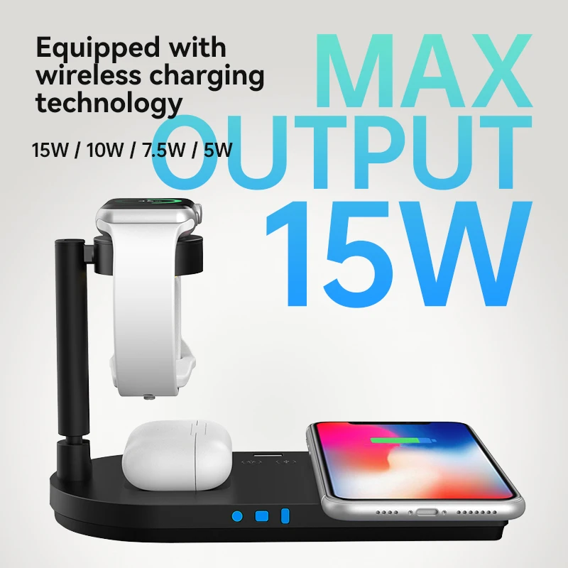 Stasiun Pengisi Daya Nirkabel  - Wireless Charger 3 In 1 ulasan dan harga