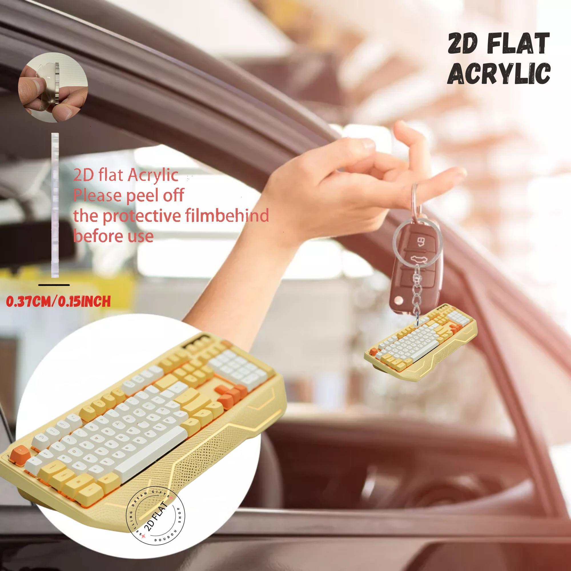 Gantungan Kunci Akrilik Keyboa - Tech Keychain Accessories ulasan dan harga