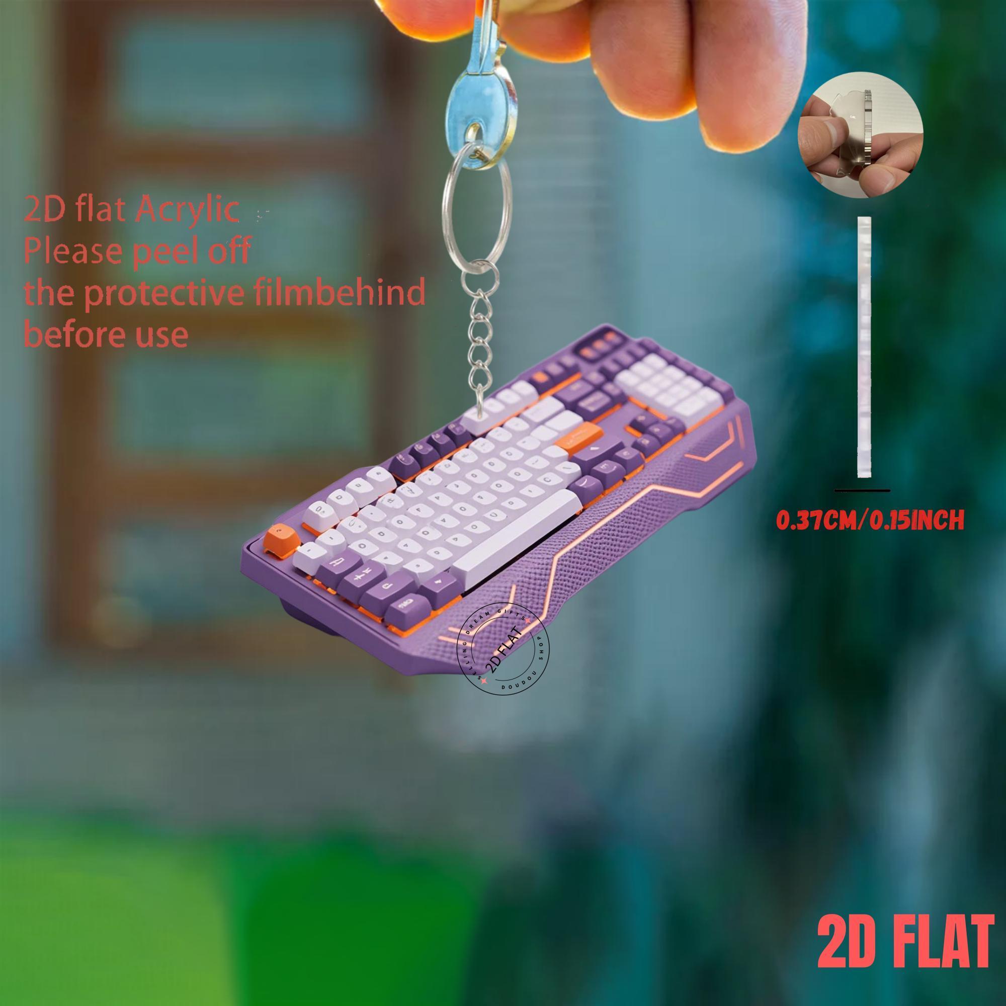 Gantungan Kunci Akrilik Keyboa - Tech Keychain Accessories ulasan dan harga