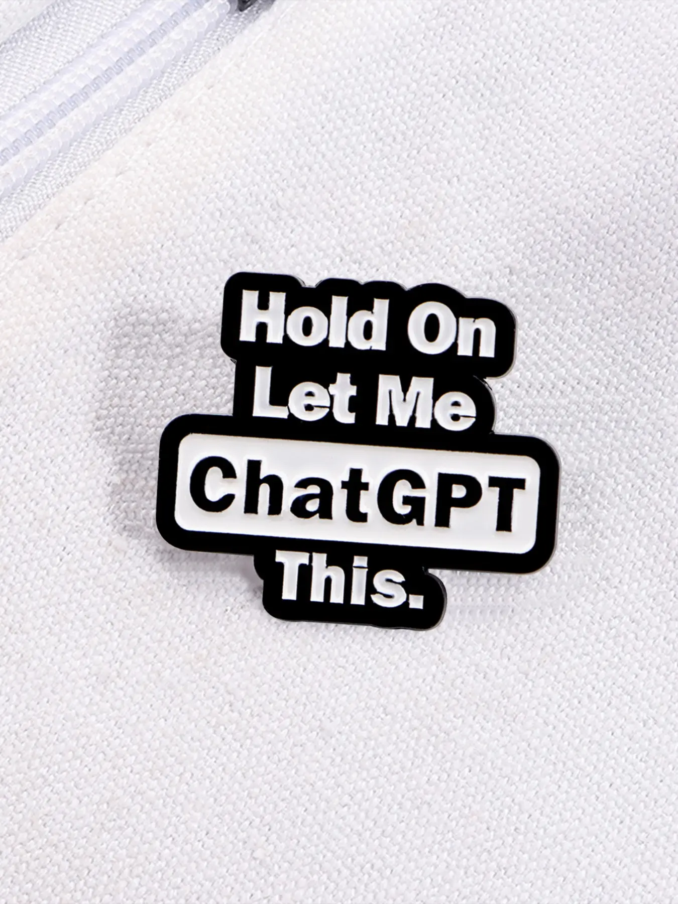 Pin Enamel Chatgpt, Emblem Log - Tech Accessories Logo ulasan dan harga