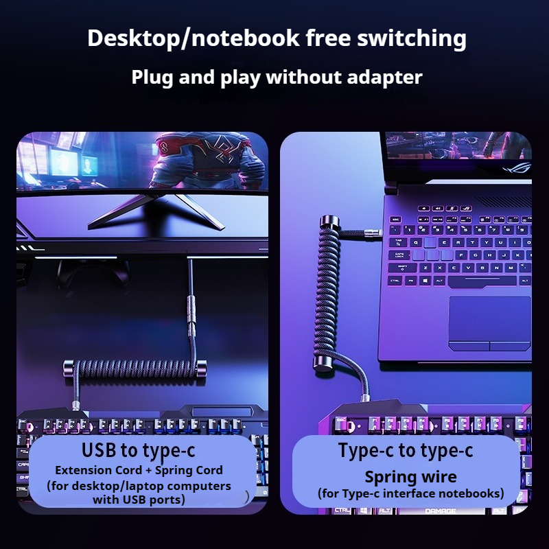 Kabel Keyboard Melingkar Eary  - Tech Gaming Accessories ulasan dan harga