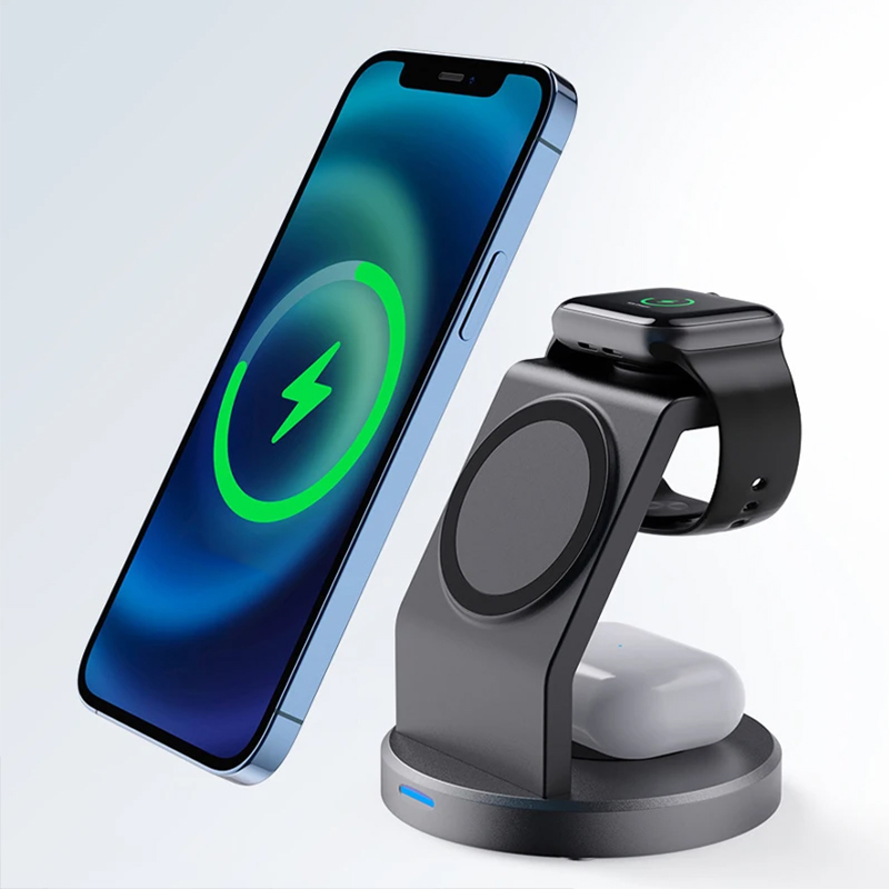Stasiun Pengisian Daya Nirkabe - Wireless Charger 3 In 1 ulasan dan harga