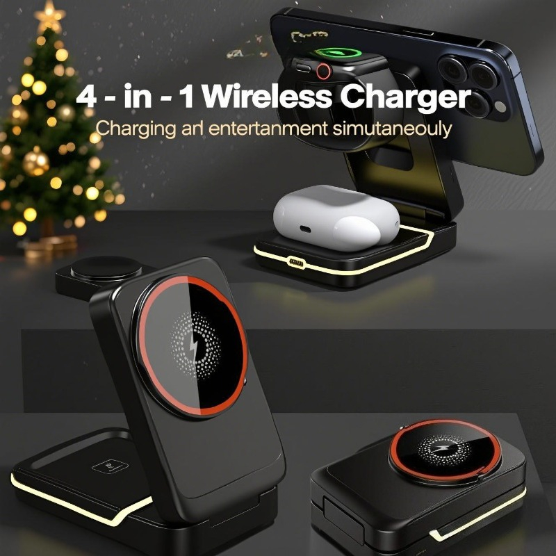 Stasiun Pengisian Daya Nirkabe - Wireless Charger 3 In 1 ulasan dan harga