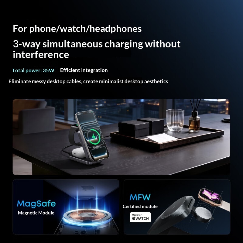 Anker A25N1 Prime 3 In 1 Pengi - Wireless Charger 3 In 1 ulasan dan harga