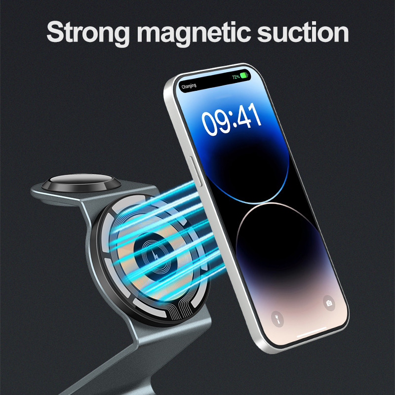 3 in 1 dudukan pengisi daya ni - Wireless Charger 3 In 1 ulasan dan harga