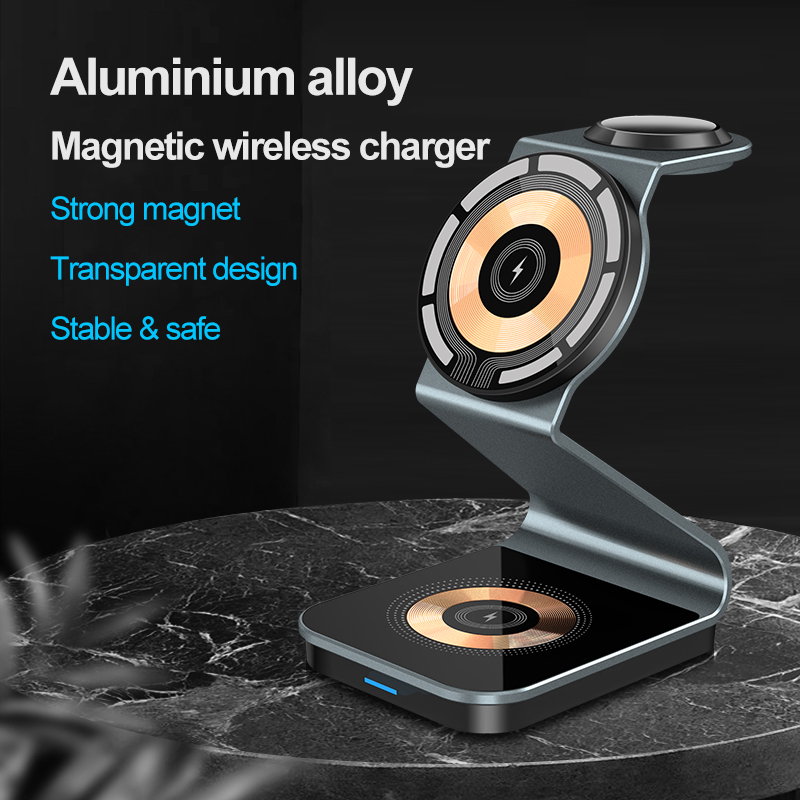 3 in 1 dudukan pengisi daya ni - Wireless Charger 3 In 1 ulasan dan harga