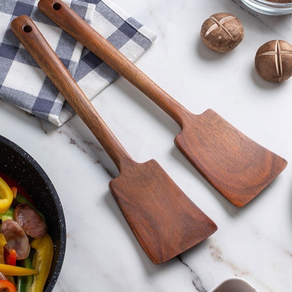 Spatula Masak Kayu Solid 34Cm  - Hi Tech Kitchen Accessories ulasan dan harga