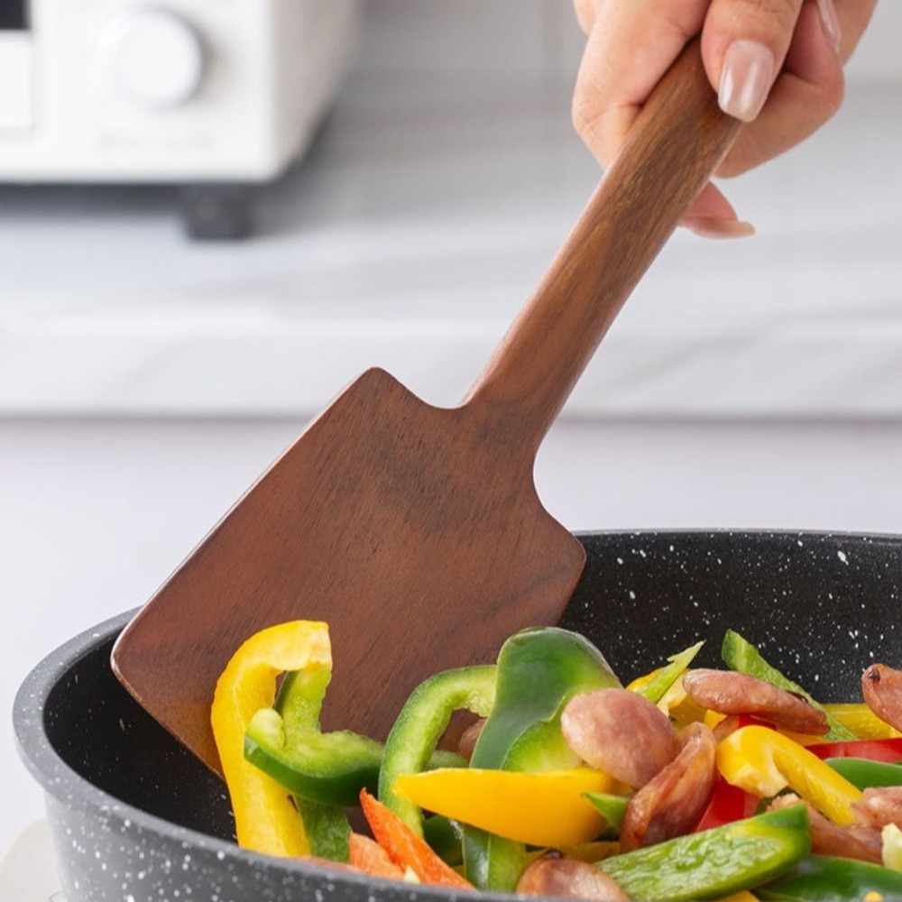 Spatula Masak Kayu Solid 34Cm  - Hi Tech Kitchen Accessories ulasan dan harga
