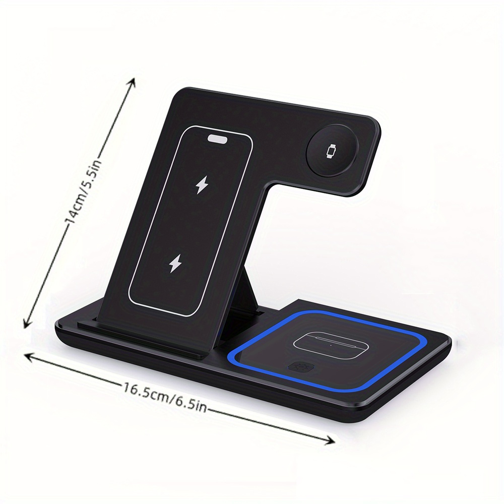 Pengisi Daya Nirkabel Lipat 3- - Wireless Charger 3 In 1 ulasan dan harga