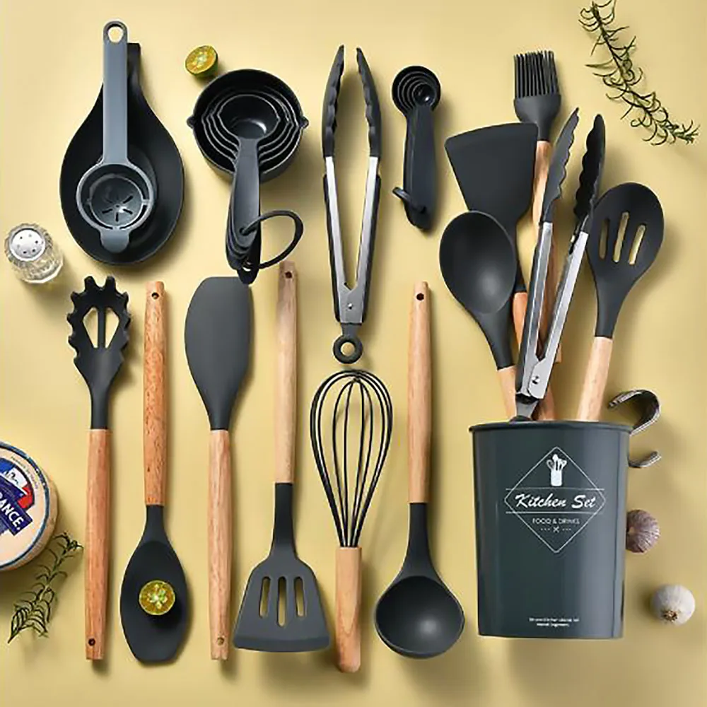 34 buah Set peralatan silikon  - Hi Tech Kitchen Accessories ulasan dan harga